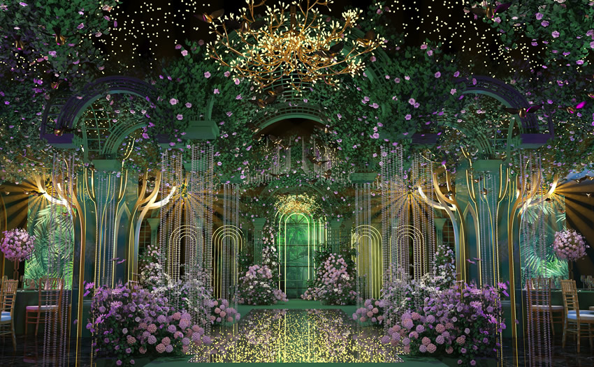 南浔奇妙森林婚礼堂效果展示